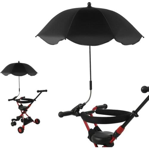 Universal Baby Stroller Accessories UV Protection Umbrella 360 Degrees Adjustable Sunshade Sun Visor Canopy Cover Outdoor Tool