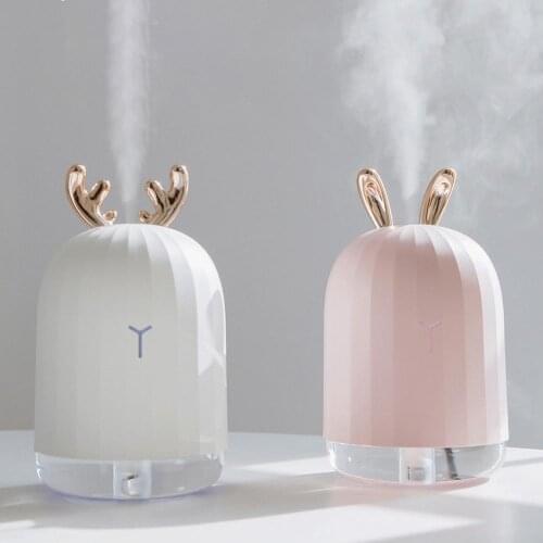 Cute Deer/Rabbit LED USB Home Office Car Air Humidifier Freshener Mist Diffuser