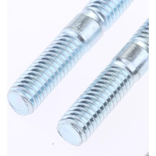 Motorcycle Pit Bike Exhaust Stud Nuts M6 6mm Bolts Set for 110 125 140 160 200cc Pitbike