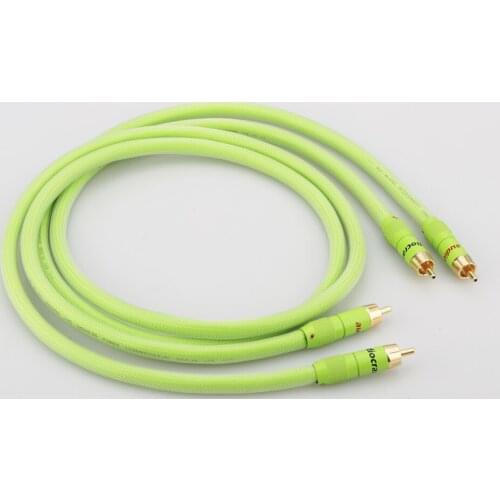 High Quality A51 HI-End 99.9999% OFC Copper RCA Interconnect Cable With 2RCA To RCA Audio Cable HIFI 2 orders