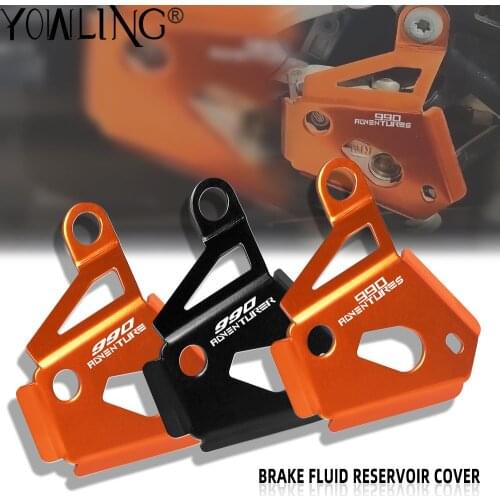 CNC Rear Brake Reservoir Pump Protector Master Cylinder Guard For 990 ADVENTURE S R 2006-2013 Heel Protective Cover Guard Right