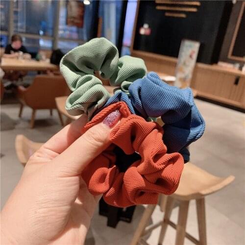 1/3 pcs/set Rainbow Elastic Hair Band For Women Girls Ladies Big Large Red yellow Bow Ribbon Elastic Hair bands Hair Accessories