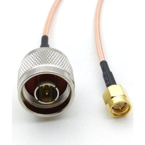 10PCS 50 ohm N Male TO SMA Male RF Jumper RG316 Cable adapter Connecter