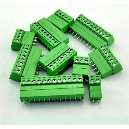 100 sets/lot KF2EDG 5.0mm or 5.08mm 0.2'' 300V 15A Pitch PCB Plug-in Terminal Block connector, 3P 3 Pole, Brass Male + Female