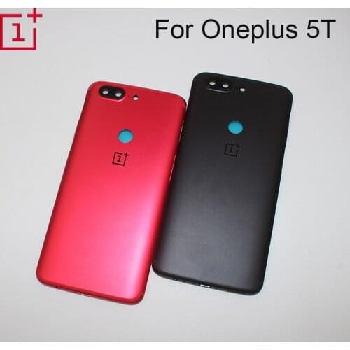 100% Original Oneplus 5T A5010 Back Battery Cover Case Housing+SIM Card Tray+Power Side Buttons Rear Door Replanement Parts