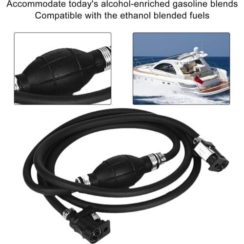 2M Fuel Line Hose Assy for Johnson Evinrude Omc Outboard P-Rimer Bulb Connector 6/8MM for Boats RV Tractors Caravans