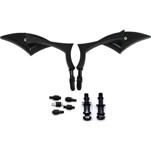 2X 8mm 10mm Motorcycle Rearview Mirrors Motocross For Harley Dyna Touring Sportster Softail Electra Tour Street Glide Road King