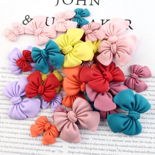 Charms Pendant Resin Material Bow Bowknot Accessories for DIY Jewelry Necklace Bracelet Hair Rope Handmade Craft