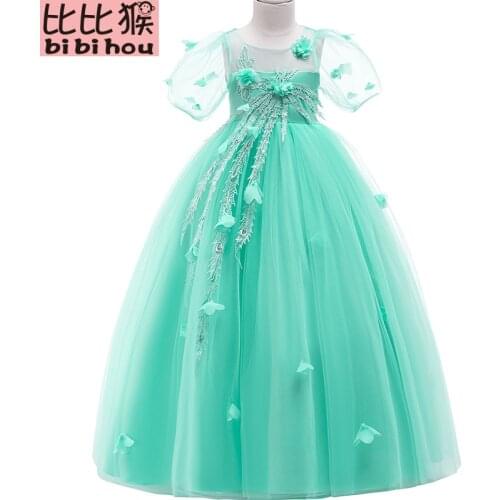 Girls christmas dress children Lace Wedding Birthday Party Tulle princess dress kids dresses for girls anniversaire licorne dres