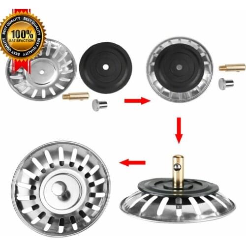 80MM Bathroom Sink Strainer 304 Stainless Steel Water Stopper Sink Water Filter Plug Kitchen Sink Accessories Kitchen Tools