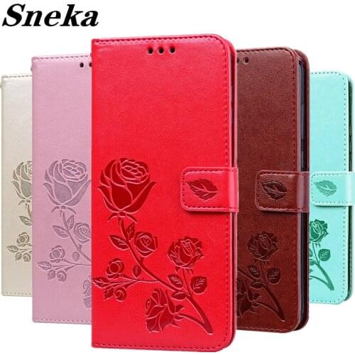 Leather Wallet Case for Huawei Y8S Y8P Y7P Y5P Y6P P40 Pro P30 P20 Honor 10 Lite 30 8C 9A 20 Y6 2019 Rose Flower Flip Phone Bag