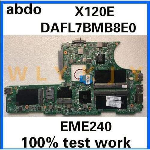 DAFL7BMB8E0 motherboard for Lenovo Thinkpad X120E notebook motherboard FRU 04W0366 63Y1638 CPU EME240 DDR3 100% test work