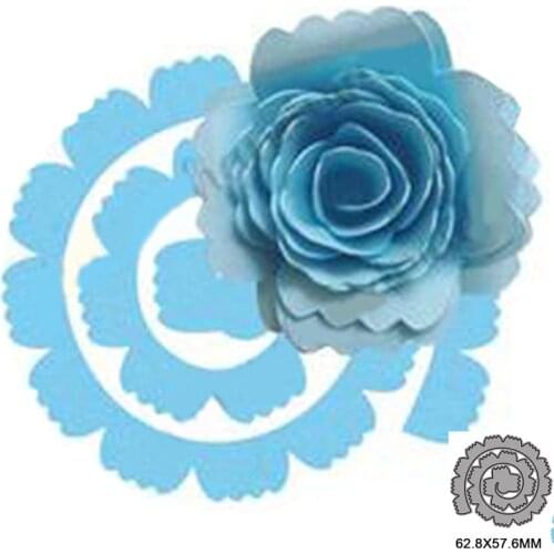 Spiral Flower Metal Cutting Dies for DIY Scrapbooking Album Paper Cards Decorative Crafts Embossing Die Cuts Christmas 2021new