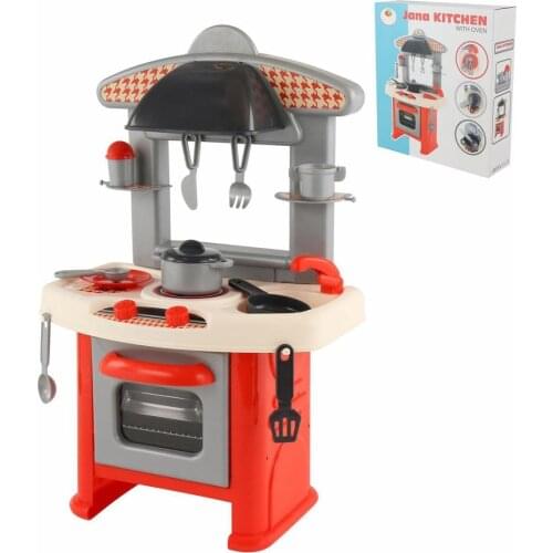 Mini Toy Set Kitchen-With Oven - Toy Set Kitchen-Miniature Set Kitchen With Cheer - 10 Piece educational Set Kitchen Toy