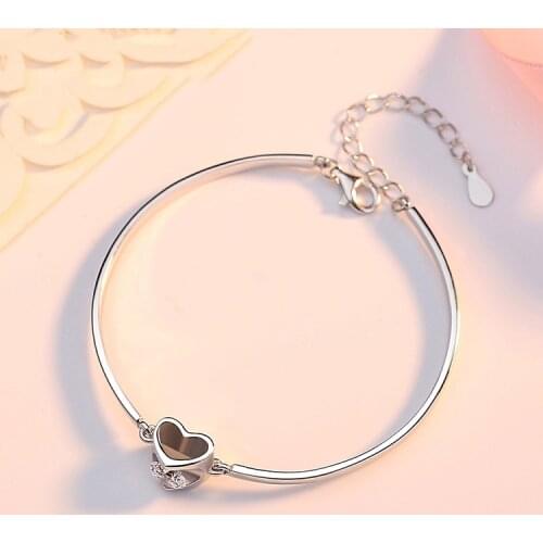 Trendy Bracelet For Women 100% Genuine 925 Sterling Silver Bracelet Jewelry Accessories Anniversary Gift For Lady Party