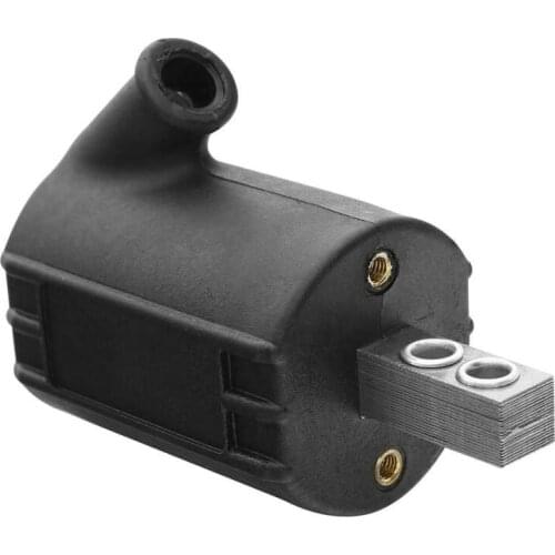 Motorcycle Black Ignition Coil Single Fire Output For Harley Big Twin 1970-1998 Heritage Softail Classic 1987-1999