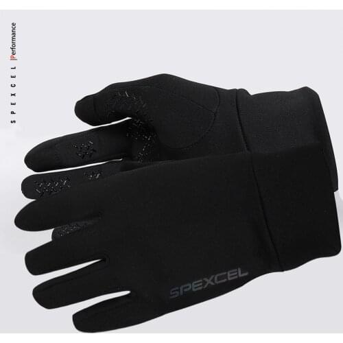 SPEXCEL NEW PRO TEAM Winter Thermal Fleece Cycling gloves full finger road race bicycle gloves Black