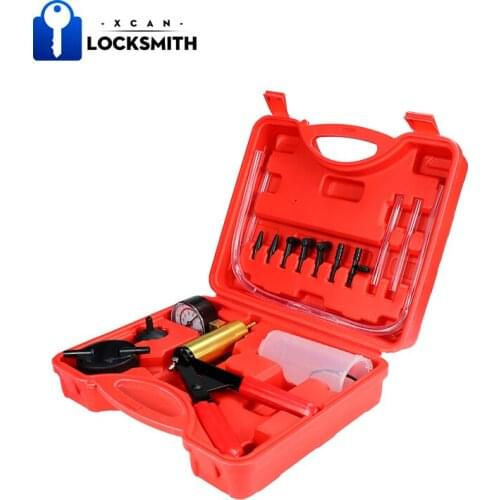 XCAN Hand Held Brake Bleeder Tester Vacuum Pump Car Automotive Self Kit Brake Bleeder Screw Adapter Car Repair Tools