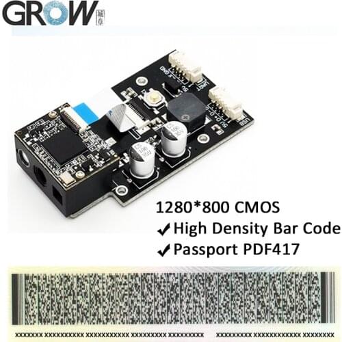 GROW GM69 1280*800CMOS High Density Bar Code Readable 1D 2D USB UART PDF417 Bar Code Qr Code Scanner Module Reader