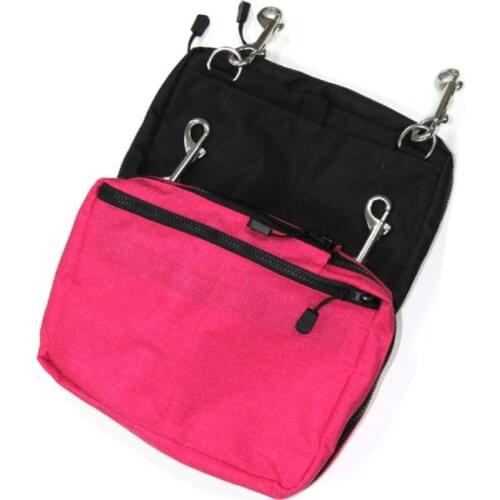 Snorking Drifting Scuba Diving Gear Storage Bag Purse Side Mount Hanging Pocket Zipper Pouch with Double Trigger Hooks