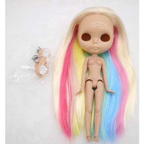 Body hair scalp and eye mech for DIY customization Nude blyth doll accessories