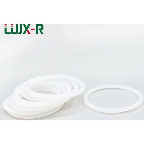 LUJX-R 3mm Thickness O Ring Seal White Color O Type Rings Sealing OD 40/45/50/52/55/58/60mm Food Grade Gasket 3mm O-Ring Washer