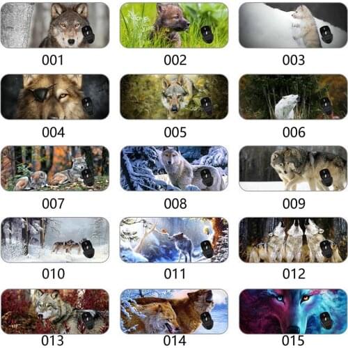 XXL Gaming Large Mouse Pad Animal Night Starry Sky Wolf Black Mouse Pad