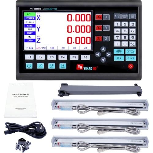 YH800-3 three-axis grating ruler digital display meter lathe milling machine boring grinder electronic ruler liquid crystal