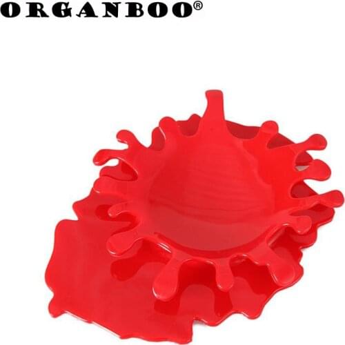 ORGANBOO 1PC 4Colors Splashing Tomato Sauce Soup Shape Spoon Rack Kitchenware Dining Table Squash Spatula Soup Spoon Rest