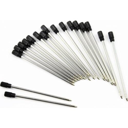10pcs/lot refill rod cartridge for crystal ballpoint pen core refill ink recharge black blue color optional