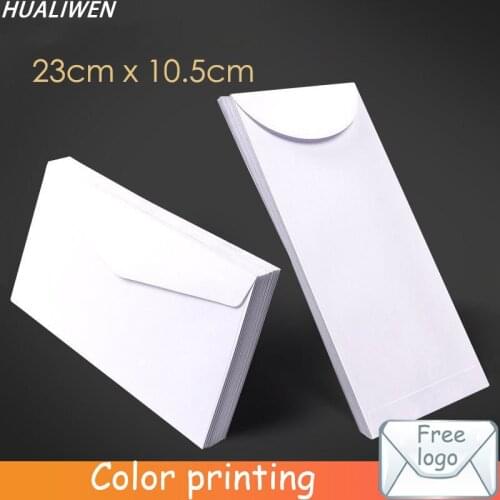 20Pcs/lot Pure White Envelope Blank Paper Envelope Front Side Opening Envelope Air Express Envelope Mailing Envelope