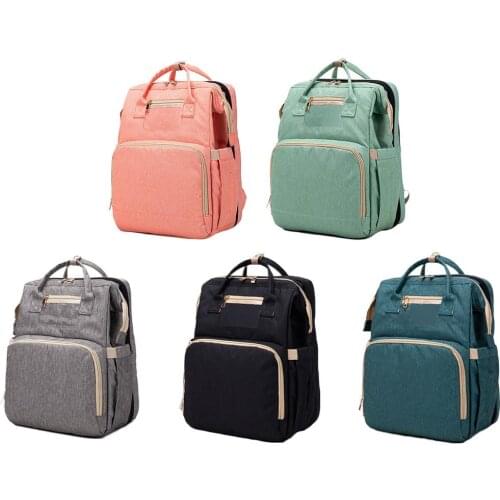 3 In 1 Portable Folding Mommy Bag Multifunctional Crib Mother And Infant Bag Portable Shoulder Mommy Bag