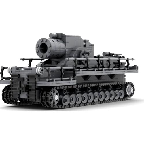 998Pcs DIY Creative Building Blocks Tank Armored Vehicle Toy Simulation Karl Puzzle Model Kit Building Block Assembly Stem Toy