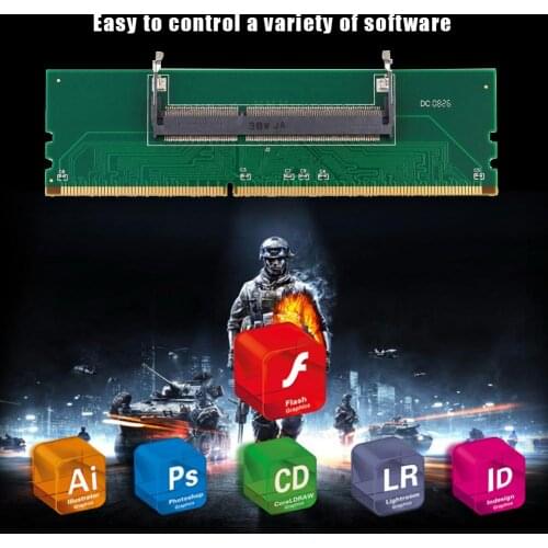 Laptop 200 Pin The Adapter Card DDR3 SO-DIMM to Desktop 240 Pin DIMM DDR3 Memory RAM Practical Durable Portable Connector