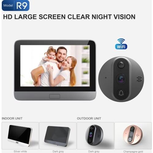 4.3 Inch LCD Display Wireless WIFI Doorbell Intercom System VIdeo Door Phone Visual Door Viwer Camera