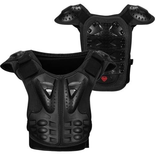 Kids Armor Vest Detachable Body Chest Spine Back Protector Vest Protective Jacket Gear for Cycling Skating Skiing Skateboarding