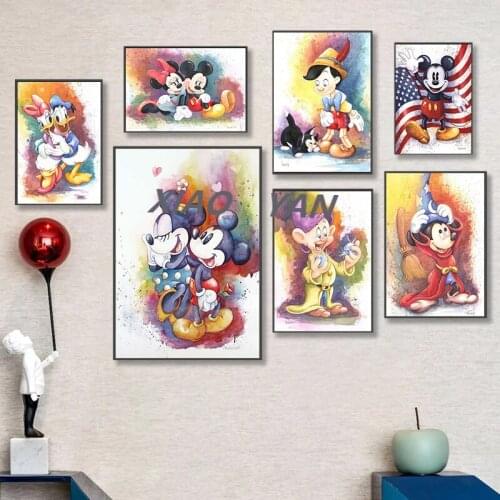 Disney Diamond Painting Mickey Mouse and Donald Duck 5D DIY Full Diamond Embroidery Cross Stitch Kits Home Decoration