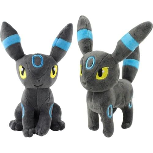 20-23cm Anime Eevee Shiny Umbreon Plush Toys Soft Stuffed Pikachu Peluche Doll Birthday Gifts