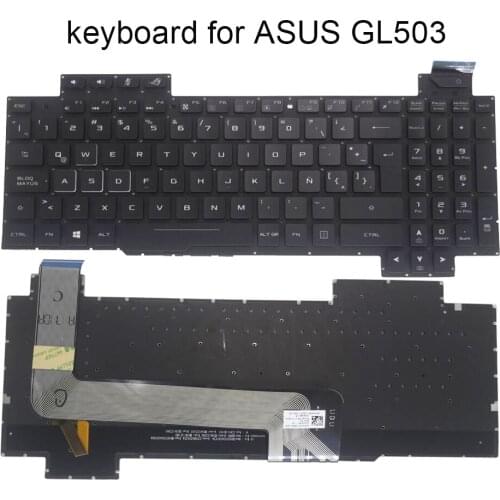 Latin backlight keyboard for ASUS gaming ROG GL503 VS GL503VD GL503VM GL503GE ES73 GL703VD LA qwerty pc keyboards New V170146DK1