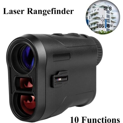 600M 1000M Laser Rangefinder Distance Meter Monocular Telescope for Golf Hunting Range Finder with Angle Measurement M/Y Unit