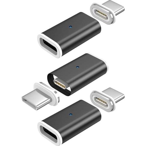 Magnetic Charger Type-C to Type-C Magnetic Adapter for Samsung S20 Ultra Huawei P40Pro Honor 30s XIAOMI 10 Pro OnePlus 8 Charger
