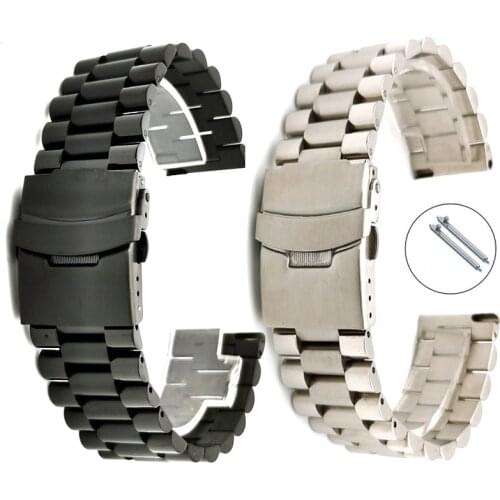 20mm 22mm Metal watchband for Samsung Gear S2 S3 Frontier Classic Huawei GT Stainless Steel Wrist bracelet 46MM 42MM Accessories