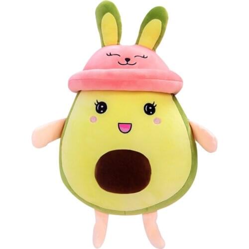 25-100cm Cute Avocado Plush Toy Soft Baby Doll Cartoon Fruit Pillow Avocado Dolls Cushion Kids Girls Christmas Birthday Gifts
