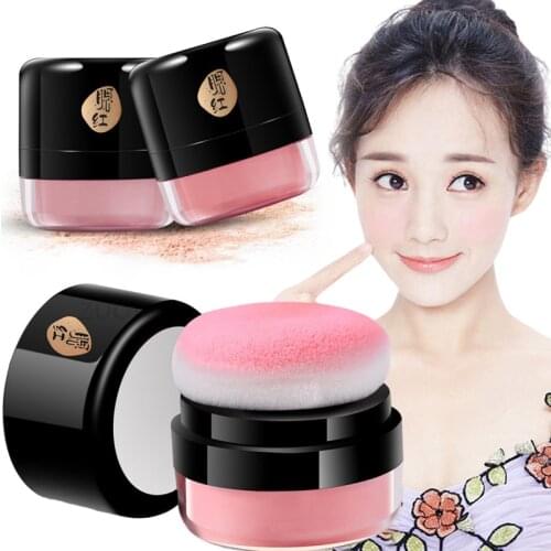 New 1 Box Soft Face Blusher Powder Cheek Rouge Nourishing Nude Makeup Oil Control Brightening Complexion Repair Makeup Cosmetics