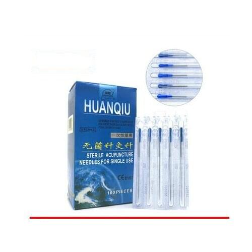 New 200 pcs/2 boxes huanqiu acupuncture needle sterile acupuncture needle for single use with tube