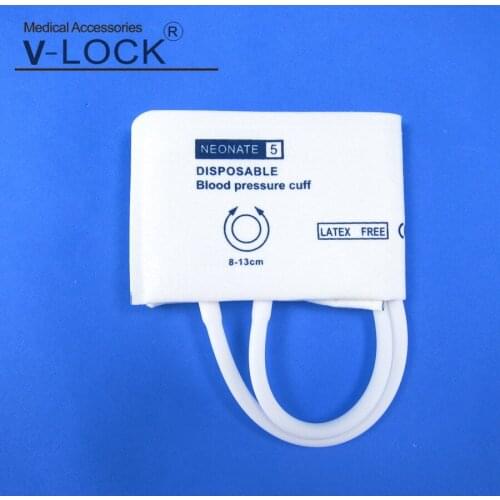 Neonate disposable blood pressure cuff , two tube cuff Without TPU Bladder