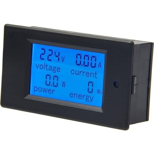 PZEM-021 AC Single Phase Digital LCD Ammeter Voltmeter 80-260V 20A 4IN1 Electric Volt Amp Meter Power Kwh For Homekit