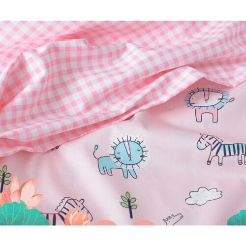 Pink Zebra Printed Kids 60s Satin Cotton Fabric Twill Fabric Quilting Cotton by DIY Sewing Craft Cotton Baby Material 50x160cm