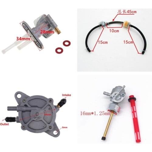 New Black Motorcycle Motorbike ATV Gas Petrol Pipe Hose Line 45cm Universal Easy To Install Perfect Fits for 50cc-150cc Engine