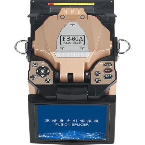 Fiber Optic Splicing Machine FS-60A Golden Automatic Fusion Splicer MachineHigh reliability Fiber Optic Fusion Splicer